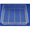 Customized Mesh Wire Basket Silver Chrome Plated For Foodstuff / Barbecue